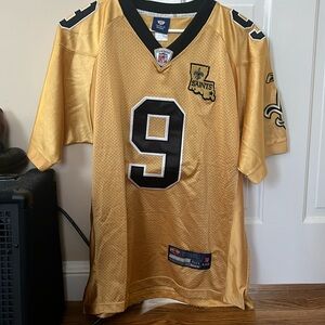 Onfield Reebok Drew Brees Saints Jersey
